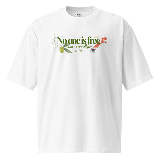 No_One_Is_Free_Activist_Tee_Dastaan_White
